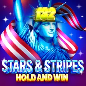 Tampilan visual grid dinamis pada slot Stars & Stripes Hold and Win